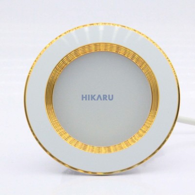 Đèn led downlight viền vàng đế mỏng 9W