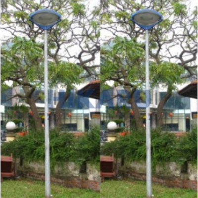 Cột đèn sân vườn thép mạ