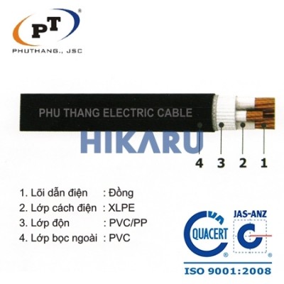 Dây cáp Điện 4 lõi 1 lõi trung tính