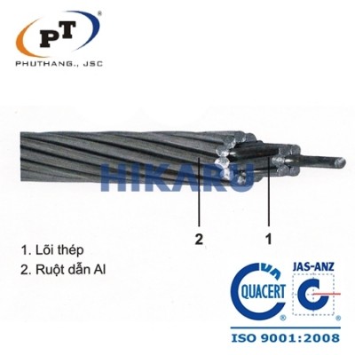 Cáp nhôm trần lõi thép ACSR