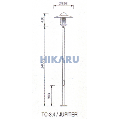 Cột đèn thân thép TC3,4/Jupiter