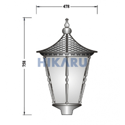 Đèn sân vườn Hoàng Gia