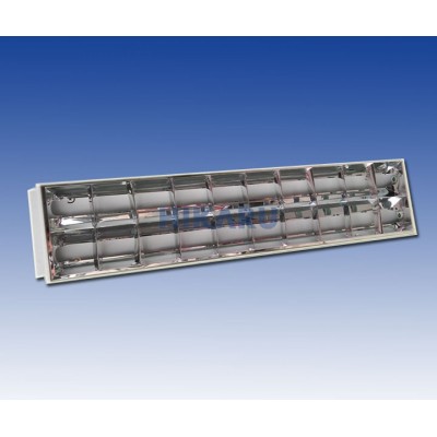 Máng đèn tán quang âm trần 2 bóng x 1m2 nan chữ A