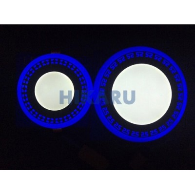 Đèn led âm trần siêu mỏng 9w viền màu
