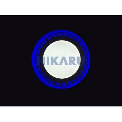 Đèn led âm trần siêu mỏng 9w viền màu