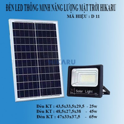 ĐÈN LED THÔNG MINH NĂNG LƯỢNG MẶT TRỜI D11